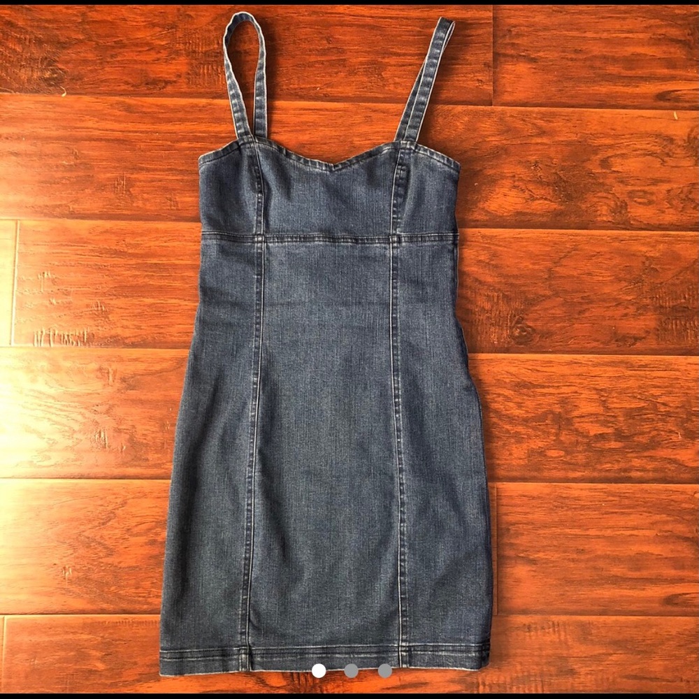 Denim mini dress